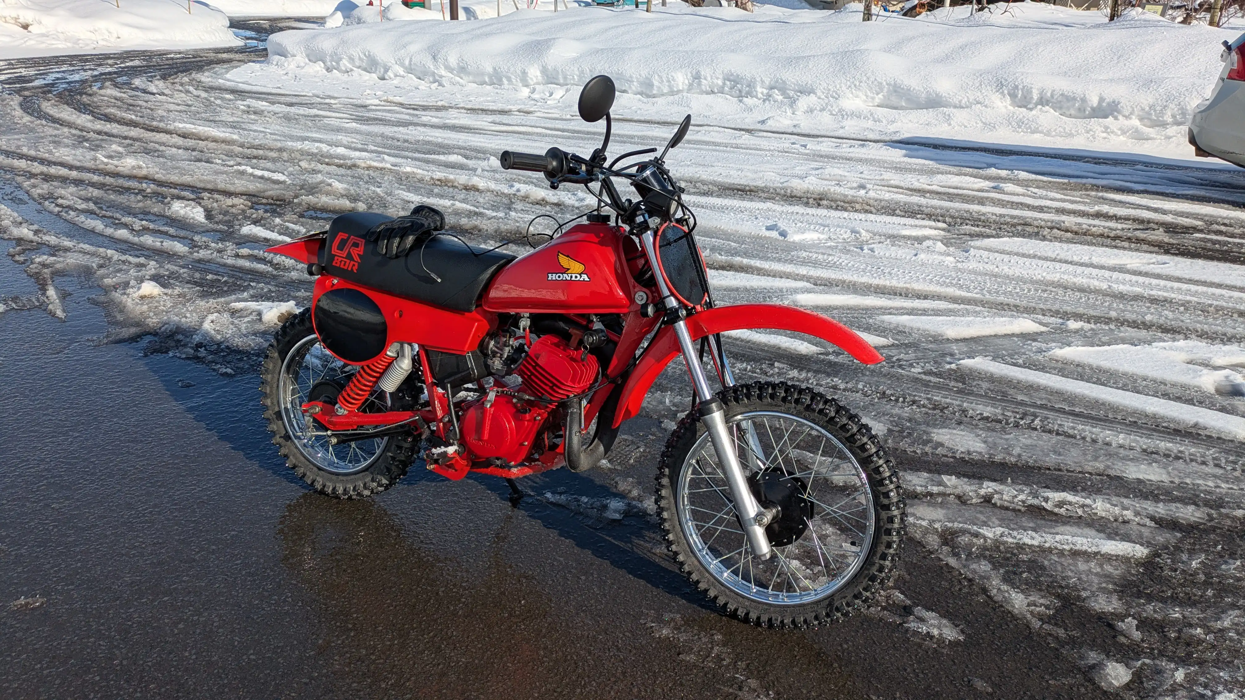 雪原のツーリング