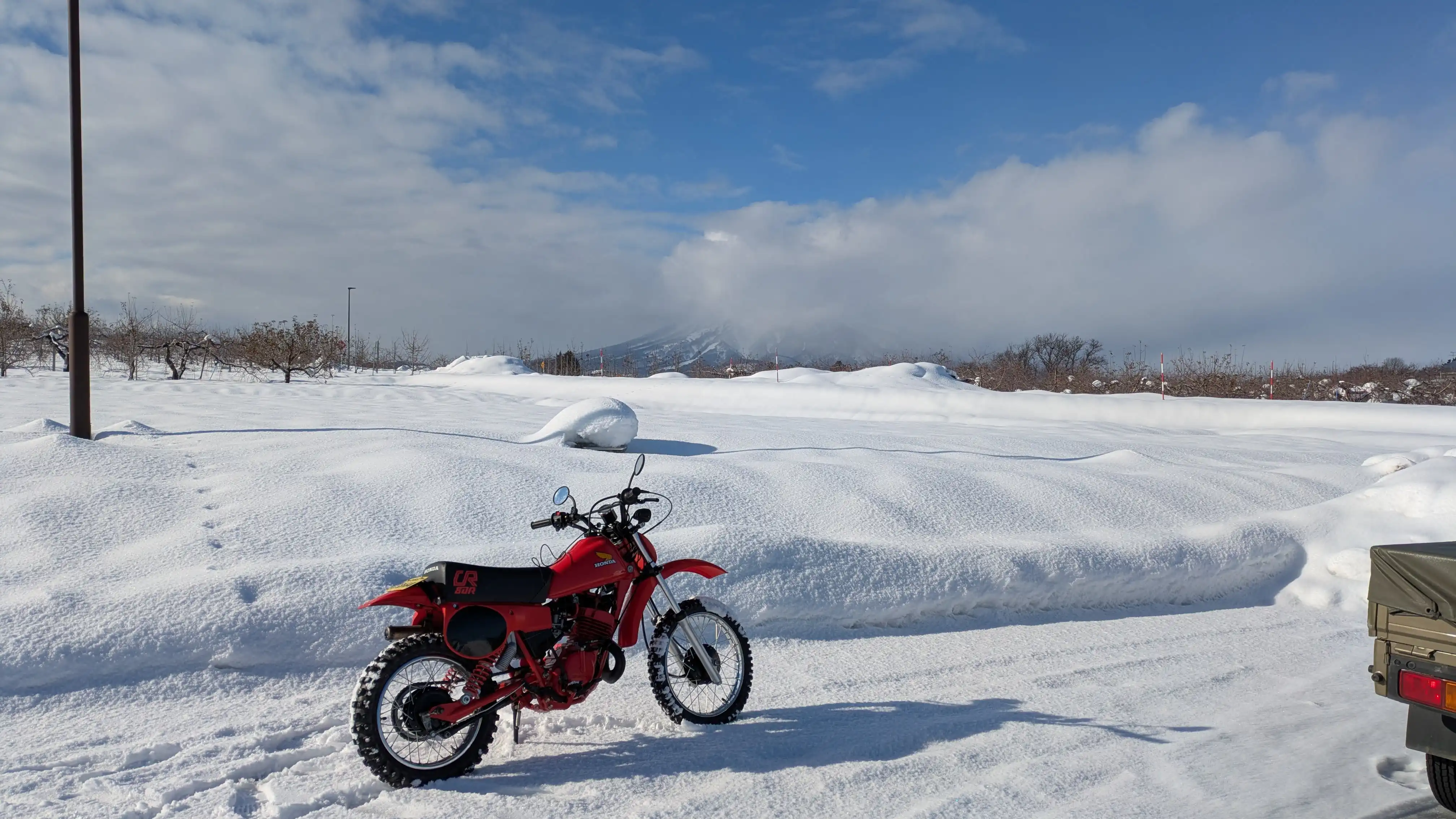 雪原のツーリング